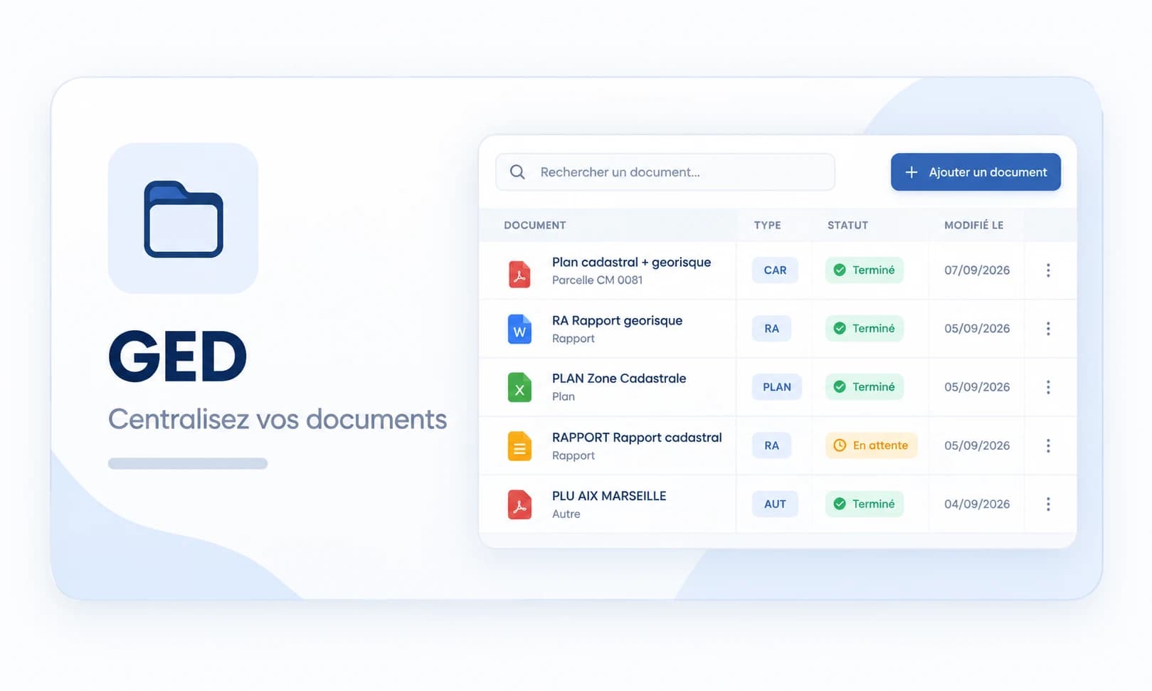 Gestion documentaire (GED) dans AGIBAT